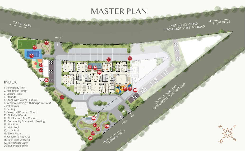 Keerthi Nandini - The Ascent master plan layout